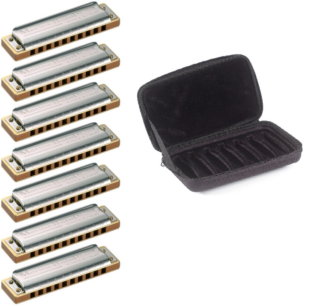 HOHNER MARINE BAND 4本& HAMMOND 6本セット On Sale* Hohner Marine Band Deluxe 7 Piece Set with Hohner Logo 7