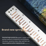 Kongsheng Blue White 24-Hole Polyphonic Tremolo Harmonica Key of C 2410Ps/2410Ms Includes Free USA Shipping