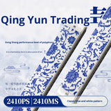 Kongsheng Blue White 24-Hole Polyphonic Tremolo Harmonica Key of C 2410Ps/2410Ms Includes Free USA Shipping