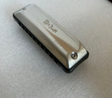 Bushman John Lee Original 10 Hole diatonic Harmonica. Includes Free USA Shipping.