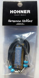 Hohner 38N Mini Harmonica Necklace Chrome Key of C 4 Color Bundle(1x Dark Blue, 1x Light Blue, 1x Pink, 1x Purple). Includes Free USA Shipping