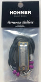 Hohner 38N Mini Harmonica Necklace Chrome Key of C Includes Free USA Shipping