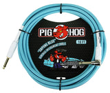 Pig Hog "Daphne Blue" Instrument Cable, 10Ft PCH10DB/PCH10DBR. Includes Free USA Shipping
