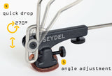 Farmer Seydel Gecko HarpHolder Rack 950000 includes Free USA Shipping