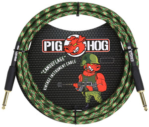 Pig Hog "Camouflage" Instrument Cable, 20FT PCH20CF