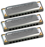 Hohner Rocket 3 Piece Pro Pack in the keys of C, G and A. Includes Free USA Shipping