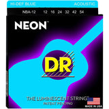 DR Neon Luminescent Coated Acoustic Guitar Strings