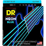 DR Neon Luminescent Coated Electric Guitar Strings