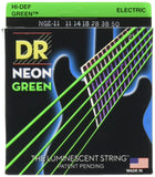 DR Neon Luminescent Coated Electric Guitar Strings