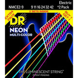 DR Neon Luminescent Coated Electric Guitar Strings