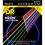 DR Neon Luminescent Coated Acoustic Guitar Strings