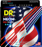 DR Neon Luminescent Coated Acoustic Guitar Strings