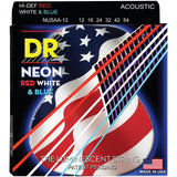 DR Neon Luminescent Coated Acoustic Guitar Strings