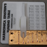 Harmonica Einstein's Tuning Table. Includes US shipping