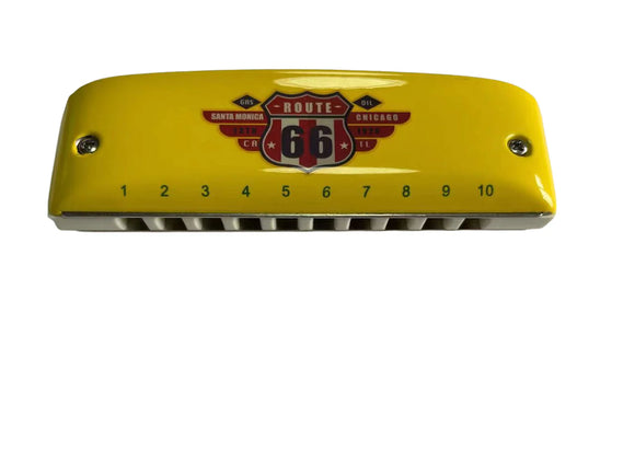 Holiday Special! Kongsheng Route 66 10 Hole Harmonica Keys G, Ab, C, D, or F. Includes Free USA Shipping