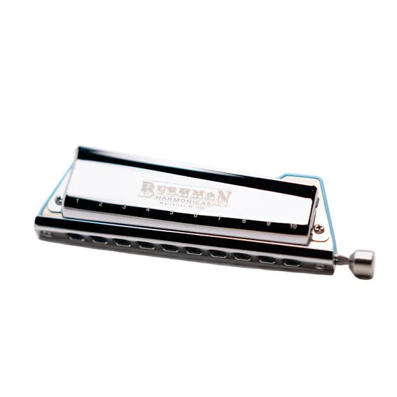 *Deal Of The Day* Bushman Blues Game Changer 10 Hole Diatonic Harmonica with Slide (Standard Tuning) Keys G, Bb, or C. Includes Free USA Shipping