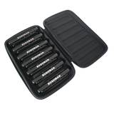 Bushman Roundhouse Harmonica 7pc Set with Generic 7pc Case Keys Low F, G, A, Bb, C, D, and E. Includes Free USA Shipping