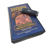 Bushman Harmonica Express Book with Roundhouse Harmonica Key of C. Includes Free USA Shipping