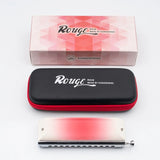 *Deal Of The Day* Kongsheng Rouge RE48 12-Hole Valved Chromatic Harmonica Key of C. Includes Free USA Shipping