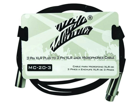 Zebra MC-20-3 3 Foot Microphone Cable