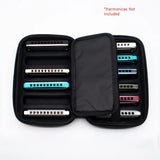 Kongsheng 12 pc Harmonica Case for 10 Hole Diatonic Harmonicas. Includes Free USA Shipping