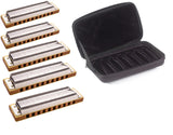 Hohner 1896 Marine Band 5 Piece Set with Hohner C7 Case YOU PICK THE KEYS free USA Shipping