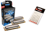 Hohner Blues Harp 3 Piece Pro Pack in the keys of C, G, & A. 3P532BX (Comes With A Free Set of Hohner Glow Lables) .Includes Free USA Shipping