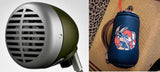 Shure 520DX Green Bullet Harmonica Microphone With BadAss Harmonica Bullet Bag