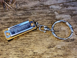 Bushman Mini Harmonica Key Chain. Includes Free USA Shipping