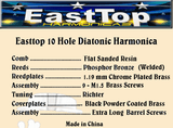 *On Sale* Easttop Blues Pro with Welded Reeds T008S Includes Free USA Shipping