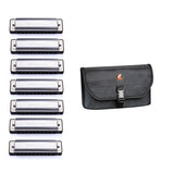 Kongsheng Amazing 20 7 Piece Set with Joey Knows Pouches C7 Harmonica Case YOU PICK THE KEYS. Includes Free USA Shipping