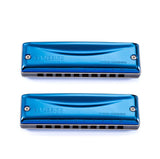 *Deal Of The Day* Kongsheng Bluebird High Quality 10 Hole Diatonic Harmonica(2 Pack) Keys G & Bb. Includes Free USA Shipping