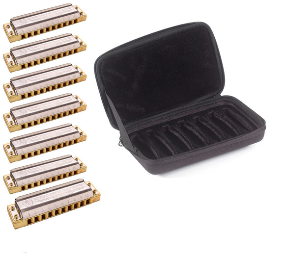 Hohner Crossover 7 Piece Set with Hohner C7 Case YOU PICK THE KEYS free USA shipping