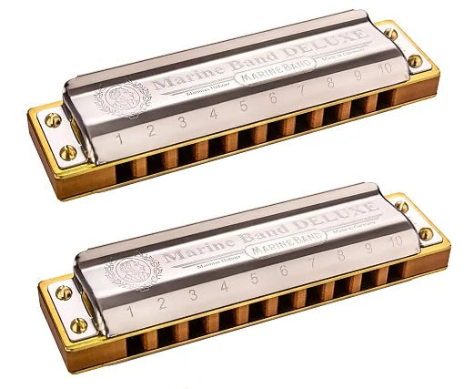 *Deal Of The Day* Hohner Marine Band Deluxe 2 Piece Set Keys A & Ab. Includes Free USA Shipping