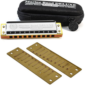 *Deal Of The Day* Hohner Marine Band Deluxe RockinRons Harp and Reed Plate Deal. Includes Free USA Shipping