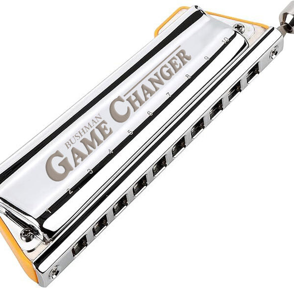 Bushman Game Changer 10 Hole Diatonic Harmonica with Slide SOLO C6 Tuning. Includes Free USA Shipping