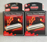 *On Sale* Hohner Marine Band Deluxe M2005 (Previous Style) 2 Piece Bundle Keys Db & Eb. Includes Free USA Shipping