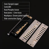 JDR Evolution Chromatic Harmonica Key of C. EVO648S  Includes Free USA Shipping