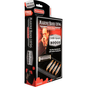 *Deal of The Day* Hohner MBC Marine Band 1896 C, G, A, D, & E 5 pc set with case. Includes Free USA Shipping