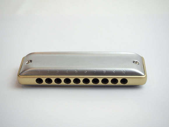 SALE On Keys Ab & F Kongsheng Mars with Aluminum Comb Gold/Silver High Quality 10 Hole Diatonic Harmonica includes Free USA Shipping