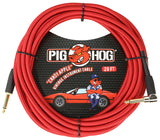 Pig Hog "Candy Apple Red" Instrument Cable, 20ft PCH20CA/PCH20CAR