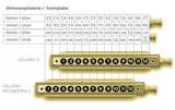 Seydel VOLCANY Chromatic Reed Plates Key of Solo C 564801000C. Includes Free USA Shipping