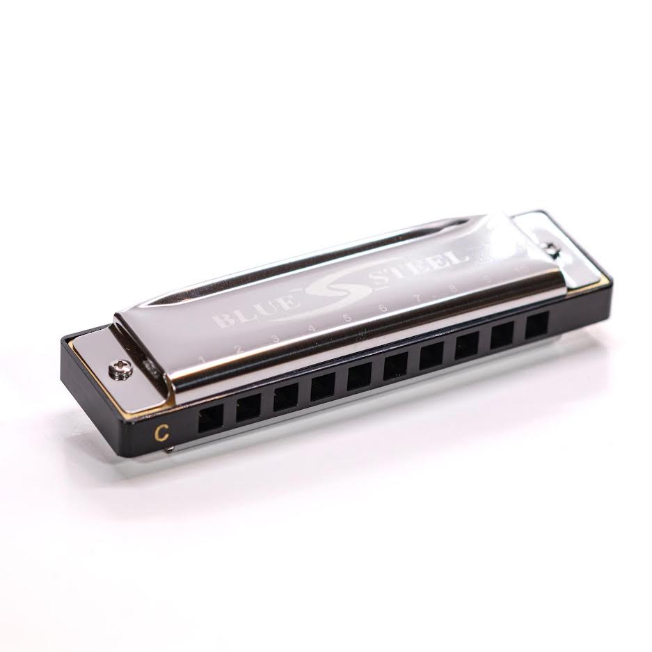 Bushman Blue Steel. 16-C. 10 Hole Diatonic Harmonica Free USA Shipping ...