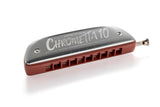 Hohner Chrometta 10 Color Key of C. Includes Free USA Shipping