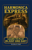 Bushman Harmonica Express Book with Roundhouse Harmonica Key of C. Includes Free USA Shipping