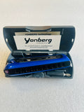 SALE Yonberg Typhoon Titanium Key of A, C, or D with Blue Gentiane Nacre' Covers  Includes Free USA Shipping