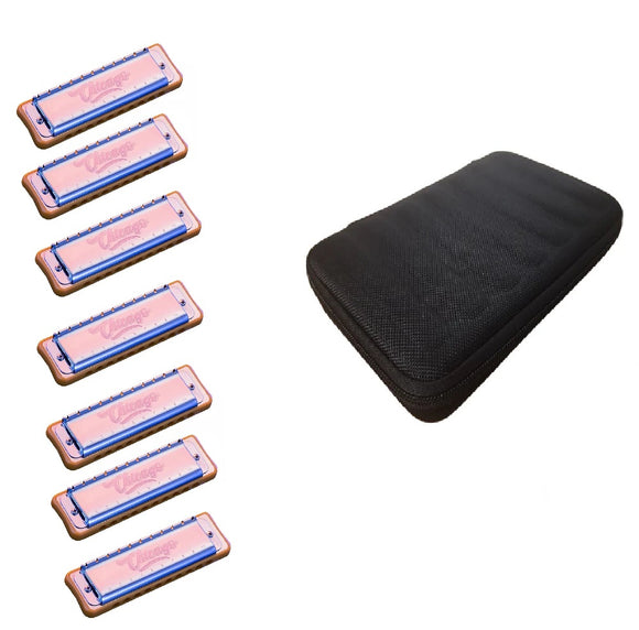 JDR Chicago 7 Piece Set with Generic 7 Piece Case Keys Low F, G, A, Bb, C, D, and E. Includes Free USA Shipping