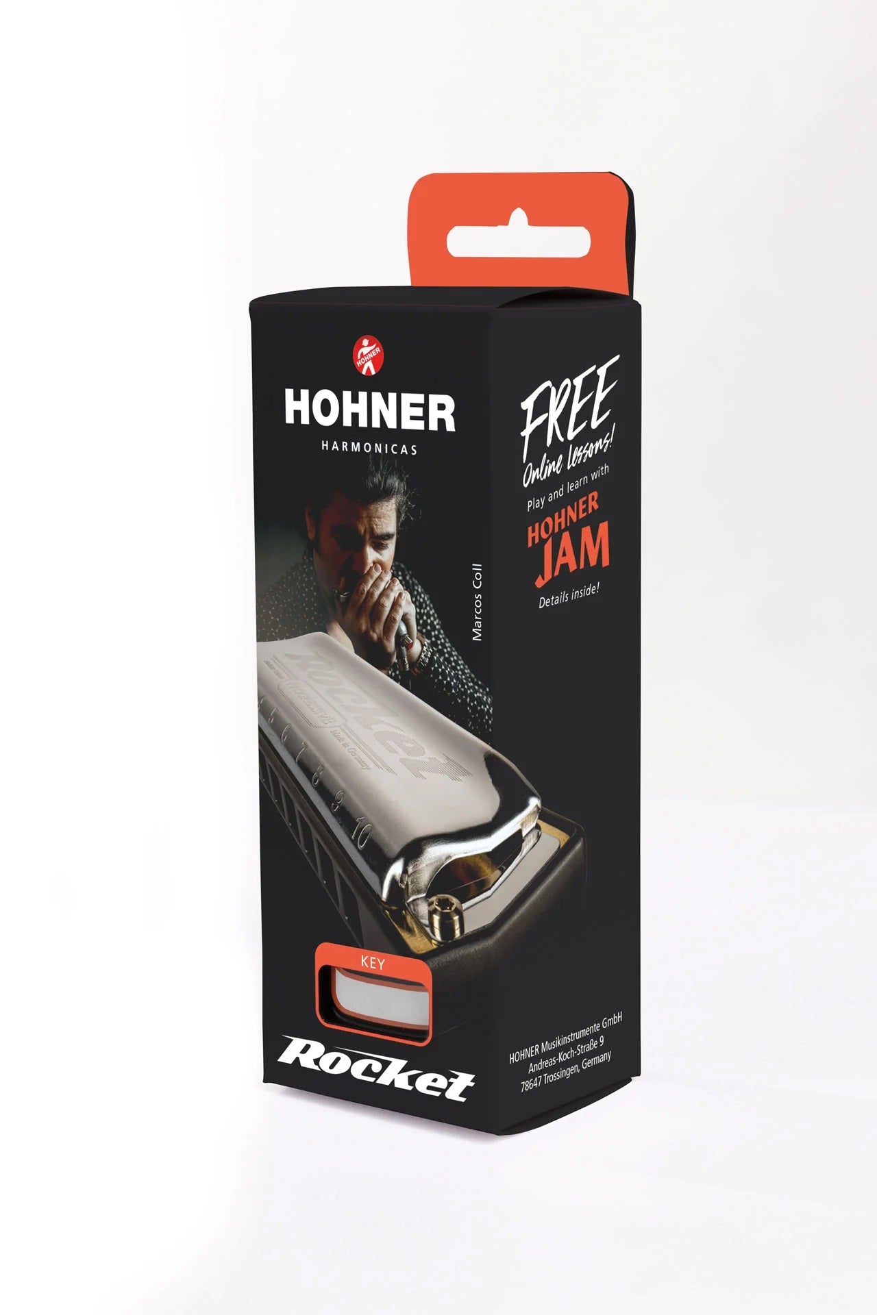Hohner Rocket C – Armonica Diatonica 20 Voci In Do, Pettine ABS, Design Ergonomic, Made In Germany