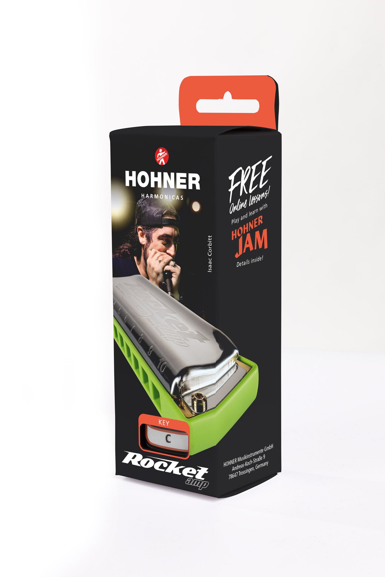 HOHNER Rocket Amp Harmonica En Mi (E) - Harmonica Amplifié Avec Capots Spéciaux