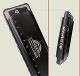 *Bundle* Bushman Roundhouse Harmonica with Bushman 10-Hole Leather Diatonic Harmonica Pouch. Includes Free USA Shipping